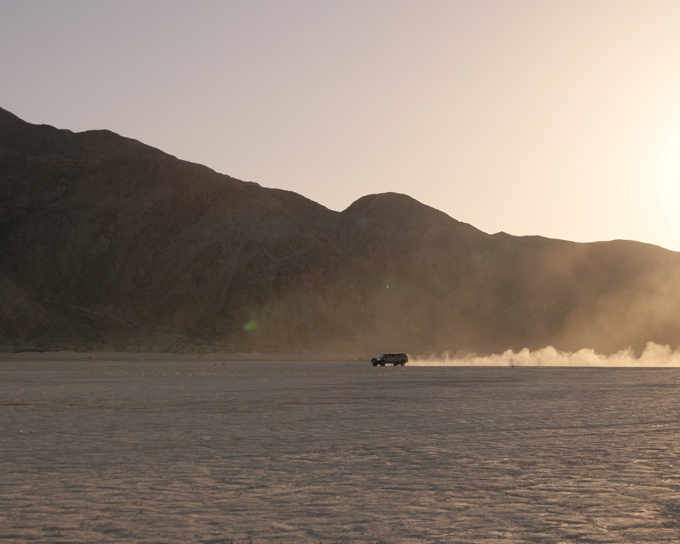 Truck in desert