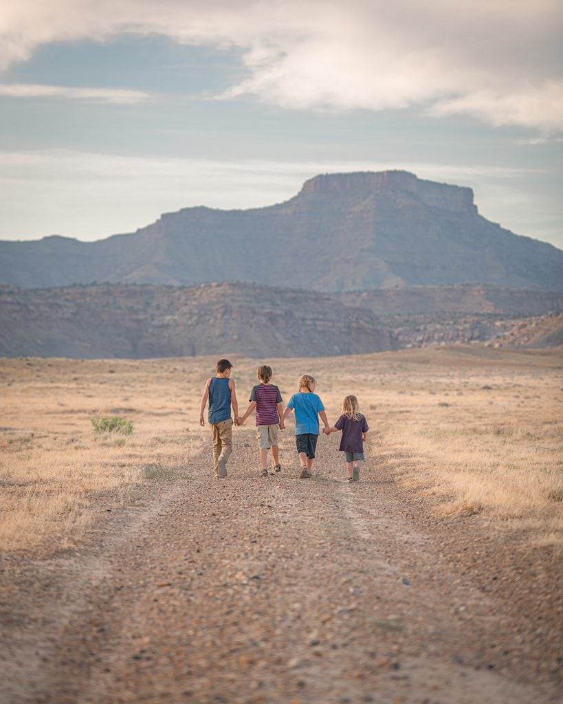 hiking with kids is great for mental development and confidence in children